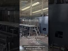 Nepal Clients Visit Our Factory to Inspect Automatic Gabion Mesh Machine in Operation