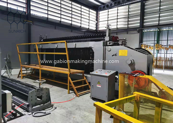 কেনা নির্ভরযোগ্য 110x130mm আকার গ্যাবিয়ন জাল মেশিন নির্মাণ প্রকল্পের জন্য অনলাইনে উৎপাদন