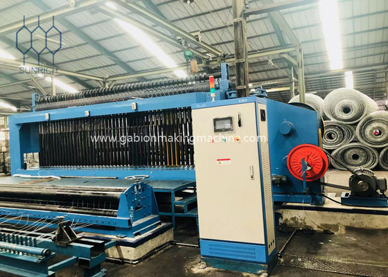 কেনা 30 কেডব্লিউ ভারী দায়িত্ব গ্যাবিয়ন বক্স মেশিন 4.0 মিমি লোহা ইস্পাত তারের ওয়েভিং জন্য অনলাইনে উৎপাদন