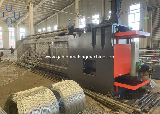 কেনা সার্ভো মোটর নিয়ন্ত্রণ সঙ্গে 5500mm Gabion উত্পাদন মেশিন Gabion Mesh উৎপাদন অনলাইনে উৎপাদন