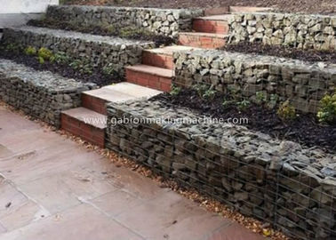 কেনা টেকসই Gabion বক্স / গরম ডুবন্ত জলের ওয়াইন মাটি সুরক্ষার বক্স আকার জন্য 2x1x1m অনলাইনে উৎপাদন